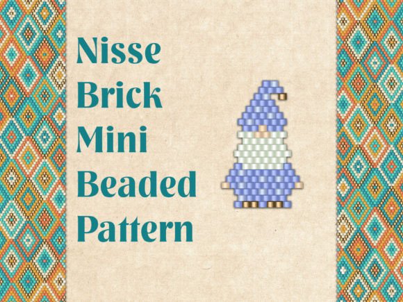 Beaded Nisse Gnome Dwarf: A Digital Pattern for Creative Jewelry and Holiday Decor