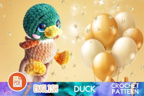 Crochet Duck Amigurumi PDF Toy