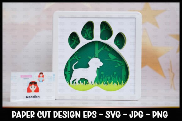 Dachshund Shadow Box, Pet Shadow Box SVG: A Layered Art Solution for Creators