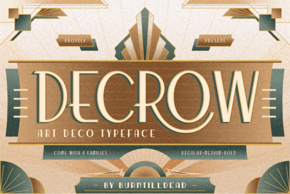 Decrow: The Timeless Art Deco Font for Modern Design