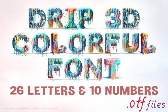 Drip 3d Colorful