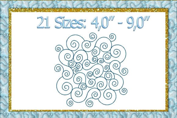 Enhancing Sewing Projects with the Quilting Swirls Block Embroidery Design