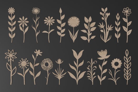 Laser Cut Wild Flowers Svg Files