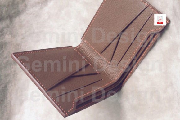 Leather Pattern Bifold Wallet, PDF File