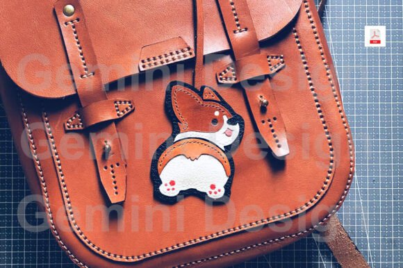 Leather Pattern Charm Dog, PDF File DIY: A Streamlined Approach to Handcrafted Accessories