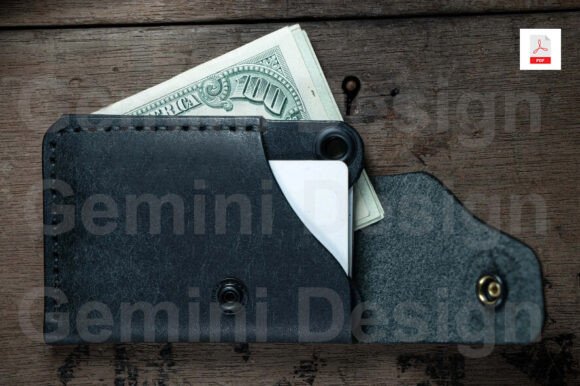 Leather Pattern Wallet Card PDF