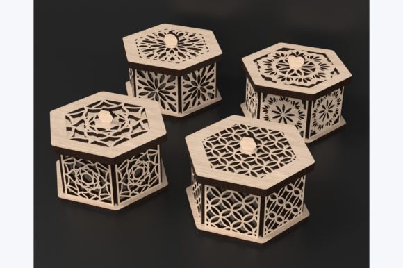 Mastering Precision: The Art and Utility of the Laser Cut Hexagon Jewellery Box Svg File