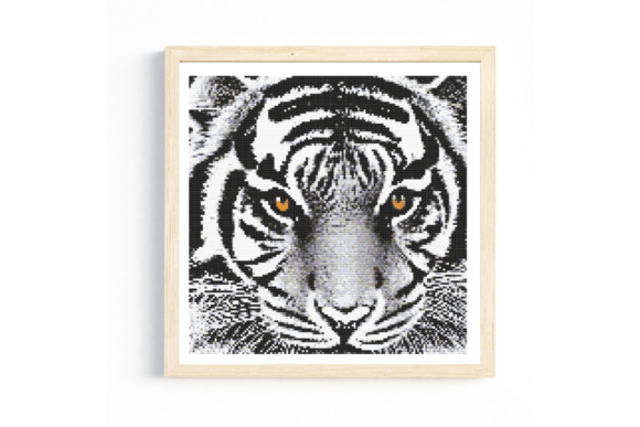 White Tiger Closeup Cross Stitch Pattern: A Detailed Evaluation