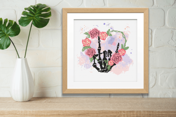 Your Heart Rocks Cross-Stitch Pattern: A Versatile Digital Download for Modern Creators